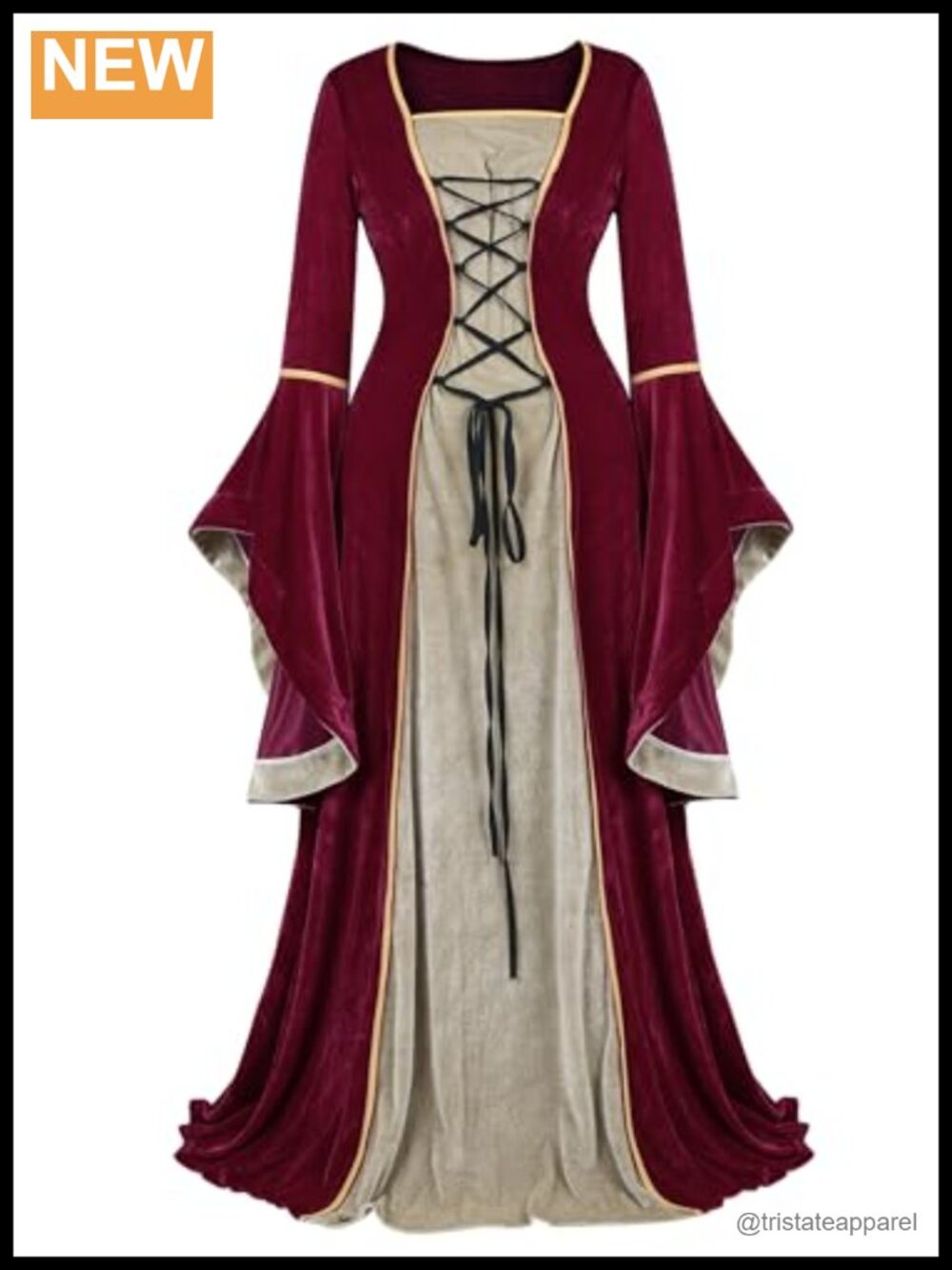 Renaissance Medieval Costume Dress for Women Halloween Fairy Cosplay